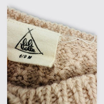 Lili + Lotte - Cardigan Victoire Beige - 6/9 mois