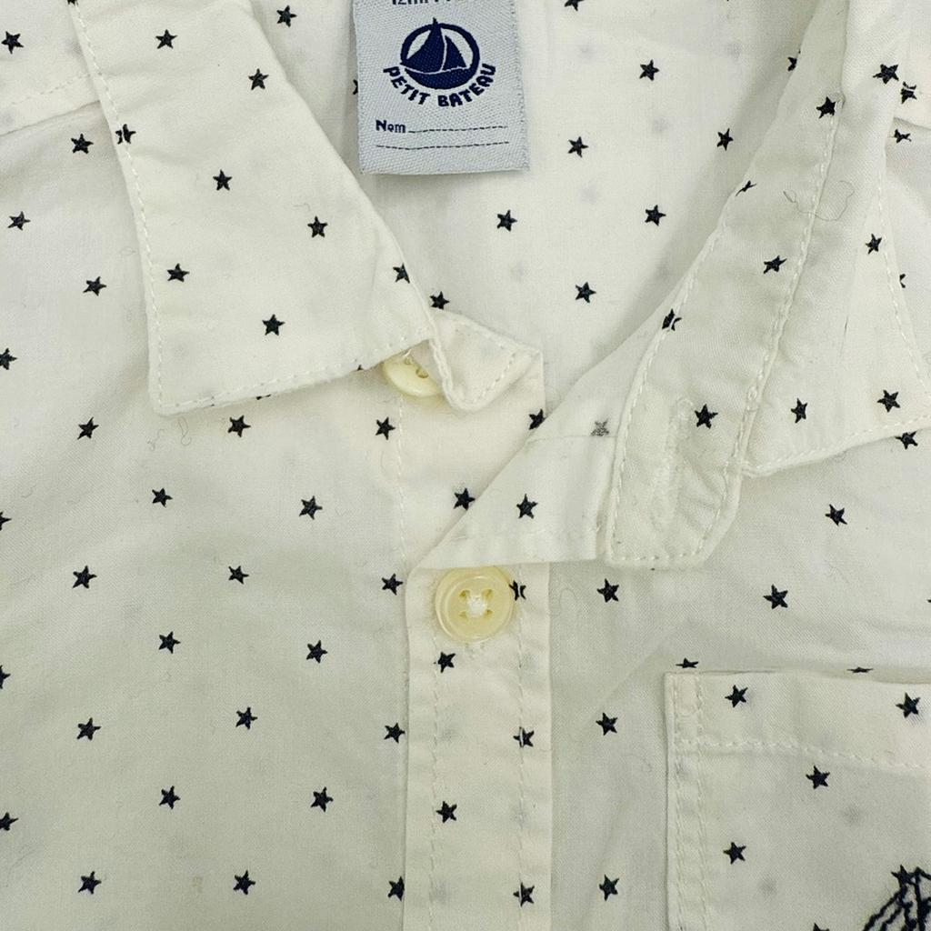 Petit Bateau - Chemise 12 mois 74 cm