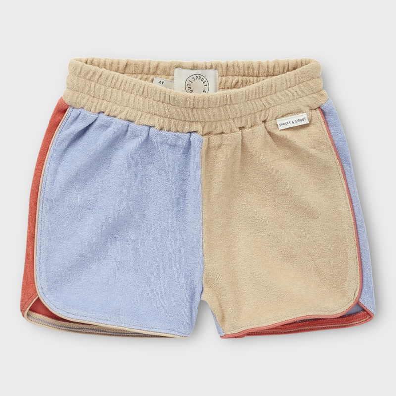 Short éponge multicolore