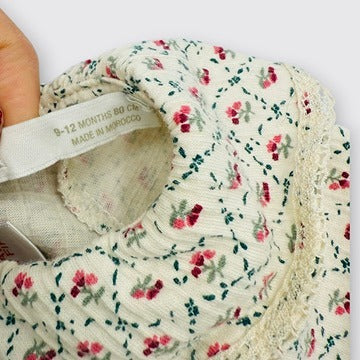 Zara - Blouse fleurie crème - 12-18 mois