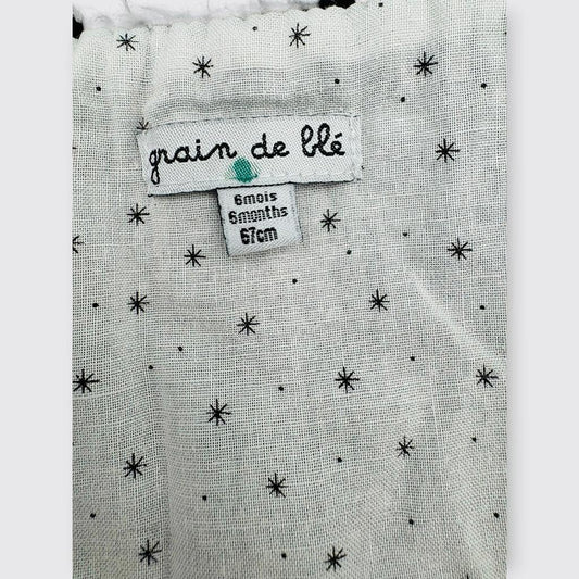 Grain de blé - Veste sans manches 6 mois - 67 cm