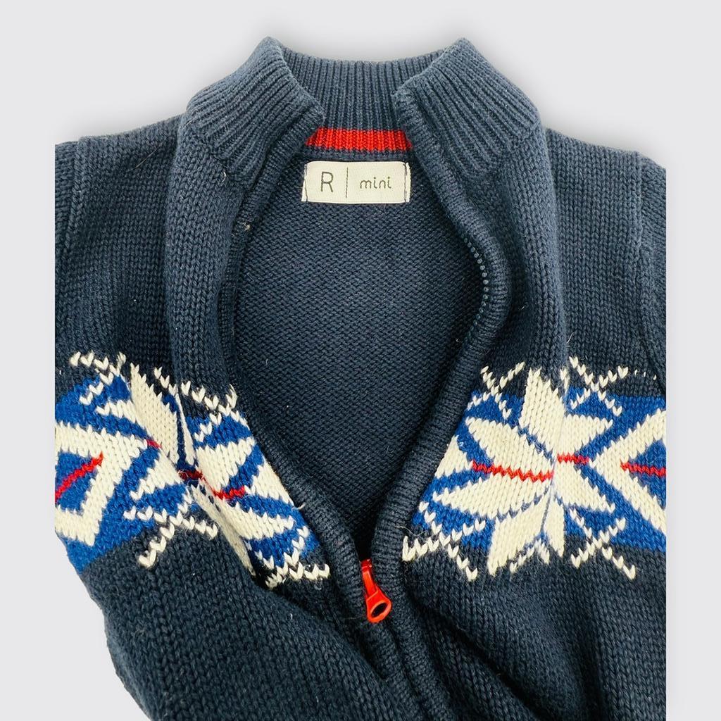 R mini - Gilet zippé 18 mois 86 cm