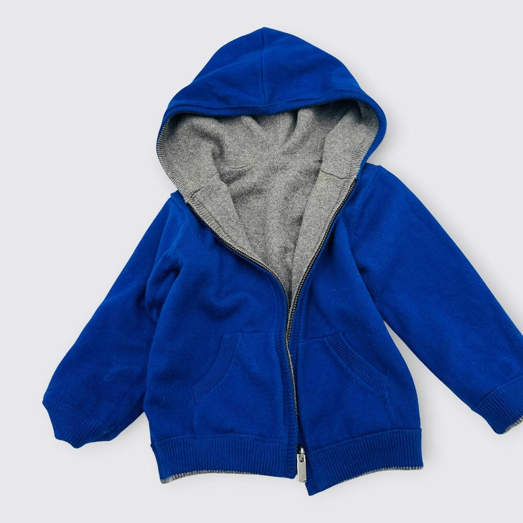 Jacadi - Gilet zippé à capuche 12 mois - 74 cm