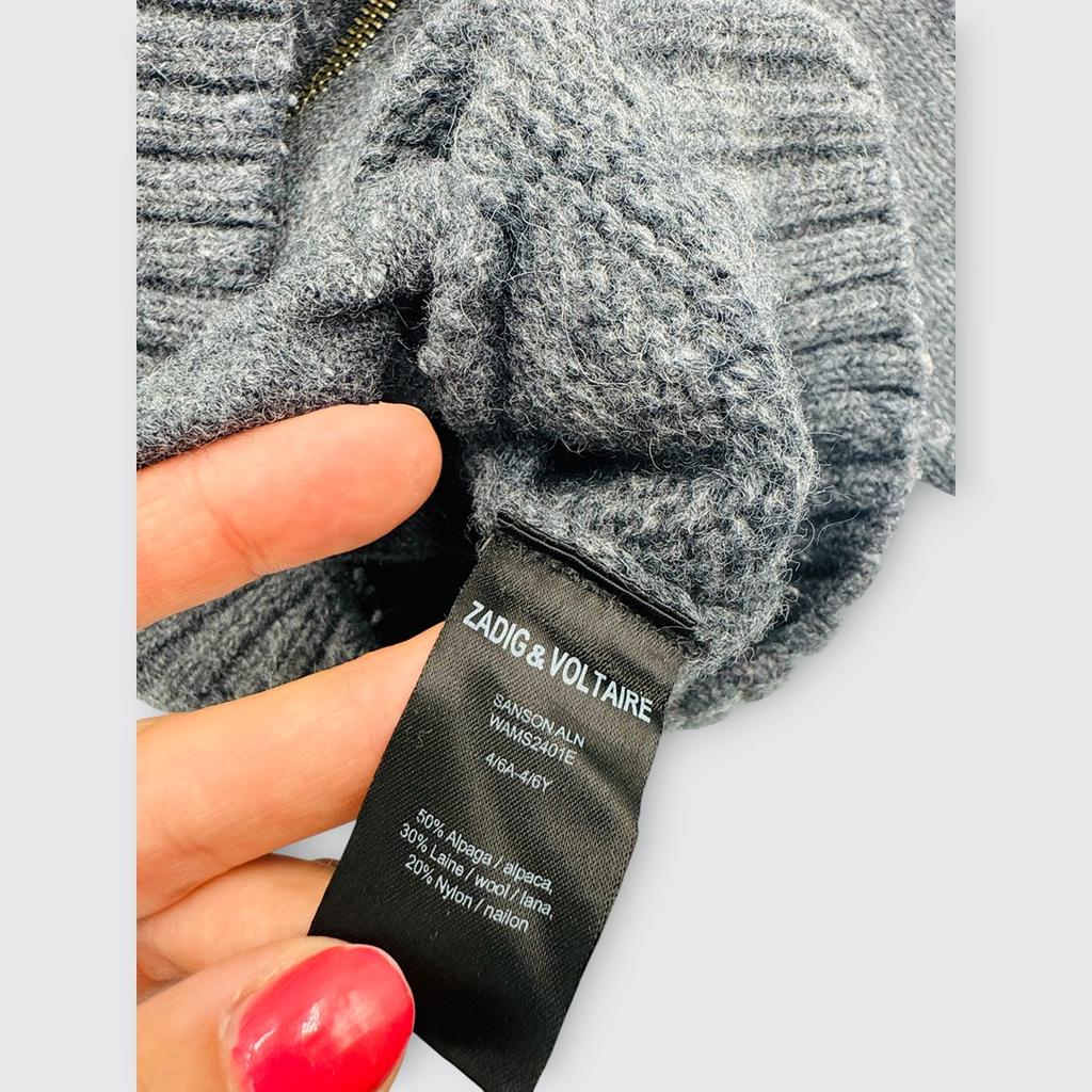 Zadig & Voltaire - Gilet zippé 6 ans 116 cm