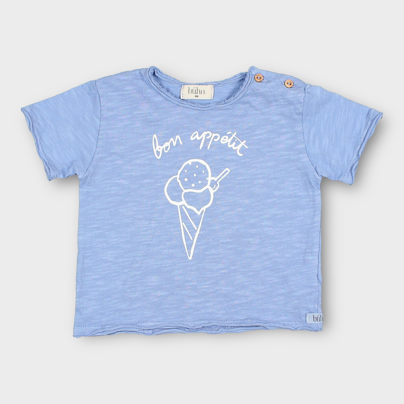 T-shirt bleu bon apétit
