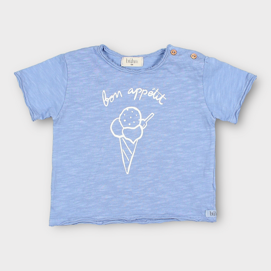 T-shirt bleu bon apétit