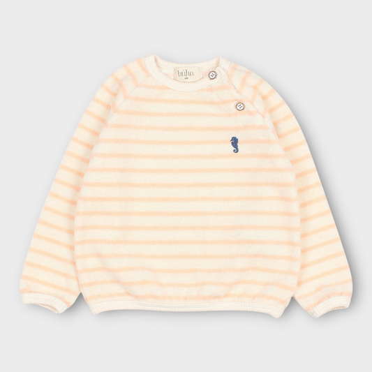 T-shirt longues manches éponge rose