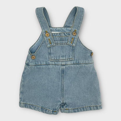 Salopette en jeans short