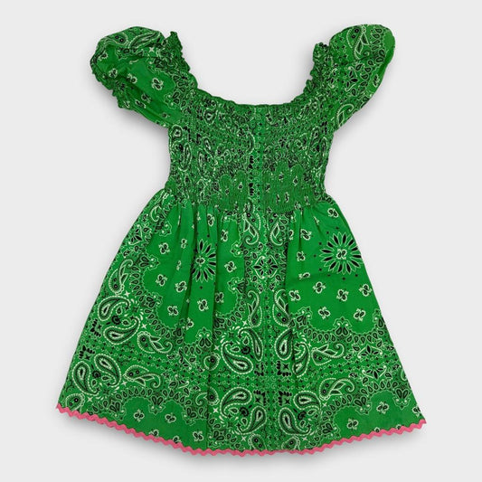 Mc2 Saint Barth - Robe fille bandana vert - 6 ans