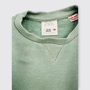 Zara - Sweat vert - 18-24 mois