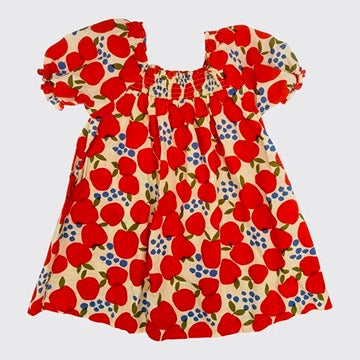 Next - Robe rouge imprimé pommes - 2-3 ans