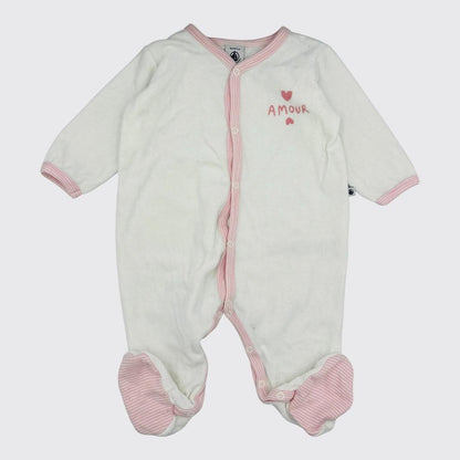 Petit Bateau - Combinaison - 1-3 Mois - 56 Cm