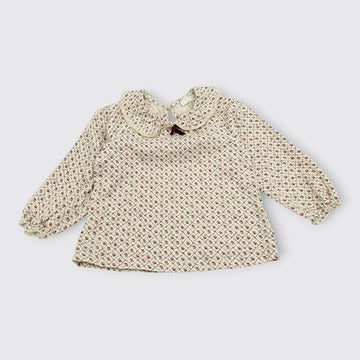 Zara - Blouse fleurie crème - 12-18 mois